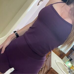 Plum Purple Athleisure Matching Set